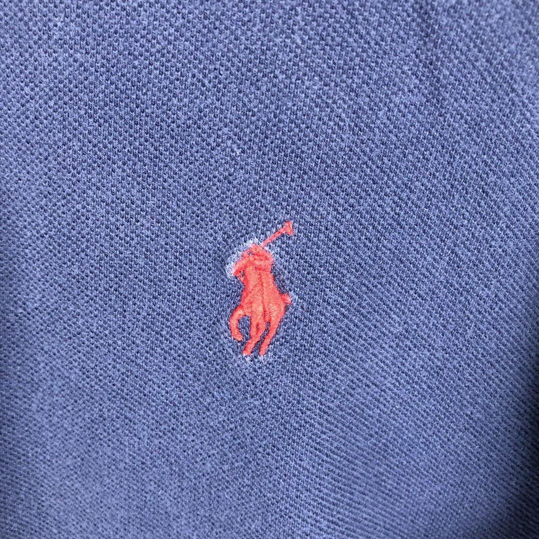 Ralph Lauren POLO RALPH LAUREN short sleeve polo shirt men's size L cotton navy blue type Vintage Second Hand