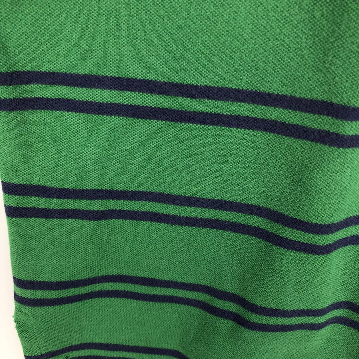 Ralph Lauren POLO RALPH LAUREN Short Sleeve Striped Polo Shirt Men's XL cotton green type Vintage Second Hand