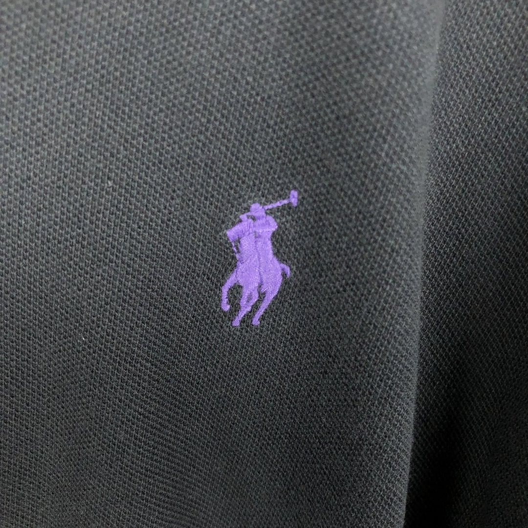 Ralph Lauren POLO RALPH LAUREN CLASSIC FIT Short-Sleeve Polo Shirt, Men's Size XL (Equivalent), Regular Collar cotton black type Vintage Second Hand