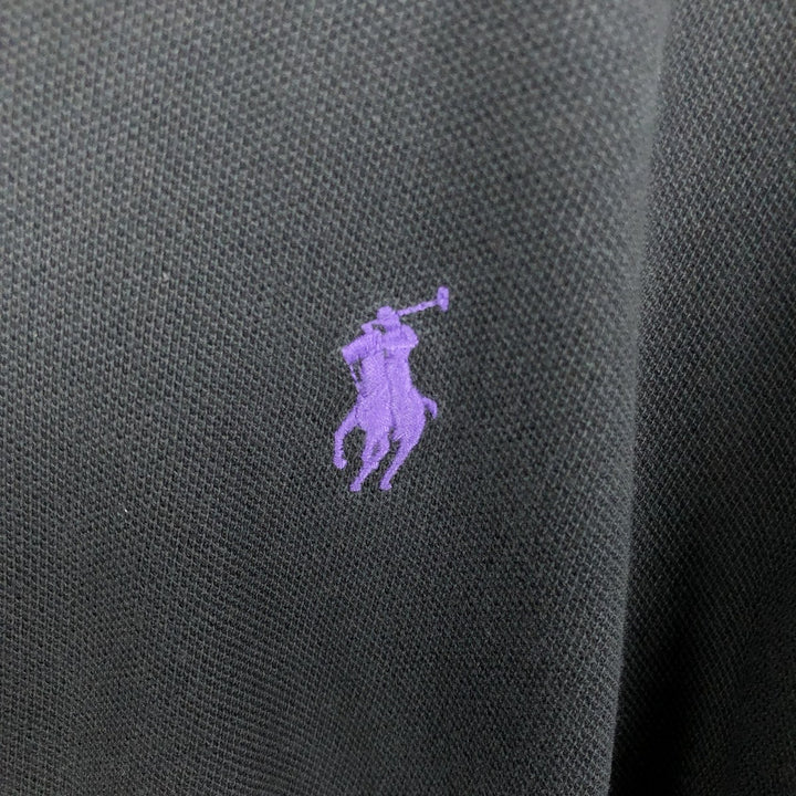 Ralph Lauren POLO RALPH LAUREN CLASSIC FIT Short-Sleeve Polo Shirt, Men's Size XL (Equivalent), Regular Collar cotton black type Vintage Second Hand