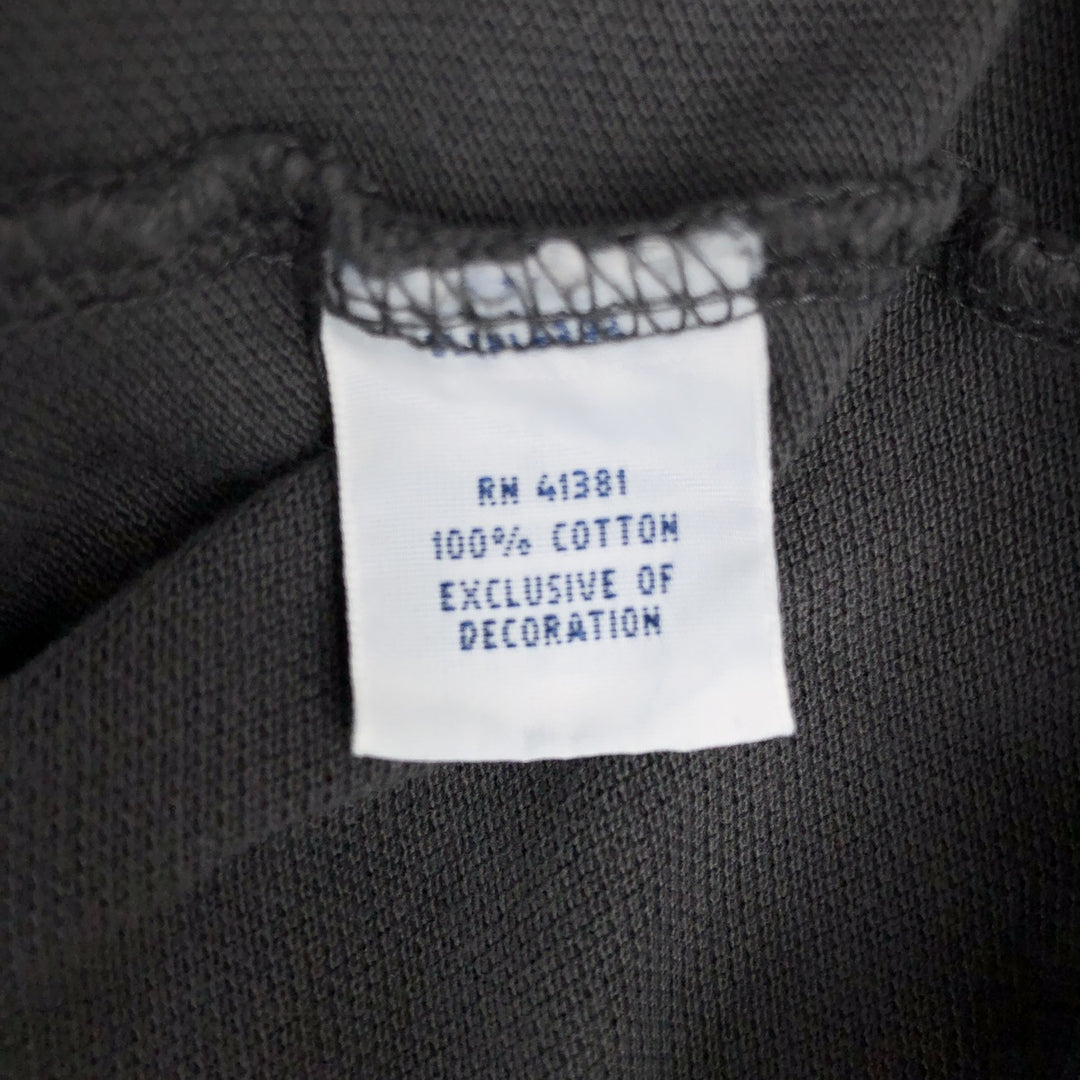 Ralph Lauren POLO RALPH LAUREN CUSTOM SLIM FIT short sleeve polo shirt, men's size L cotton Charcoal Vintage Second Hand