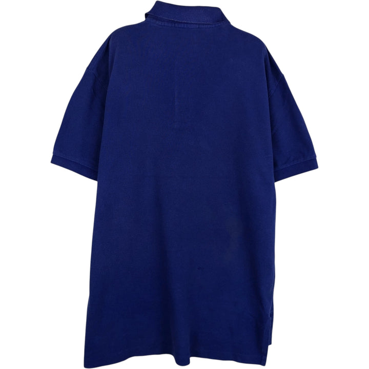 Ralph Lauren POLO RALPH LAUREN short sleeve polo shirt, men's size M cotton blue type Vintage Second Hand