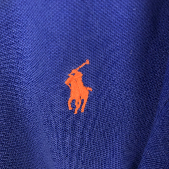 Ralph Lauren POLO RALPH LAUREN short sleeve polo shirt, men's size M cotton blue type Vintage Second Hand