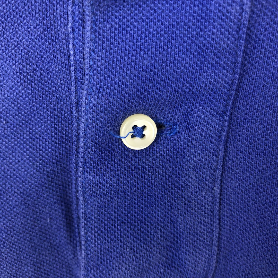 Ralph Lauren POLO RALPH LAUREN short sleeve polo shirt, men's size M cotton blue type Vintage Second Hand
