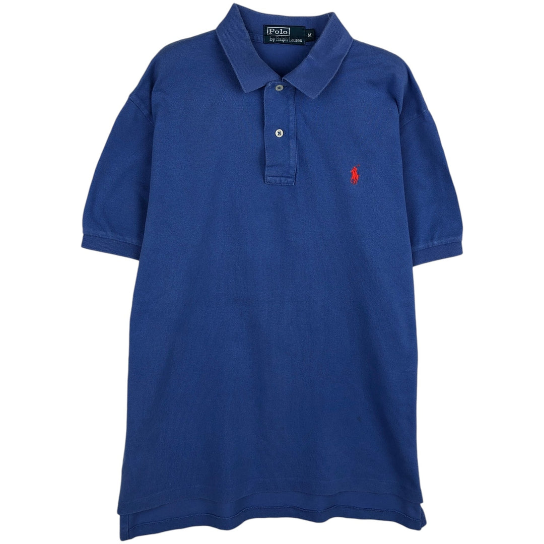 Ralph Lauren POLO by Ralph Lauren short sleeve polo shirt, men's size M cotton Blue type light blue Vintage Second Hand