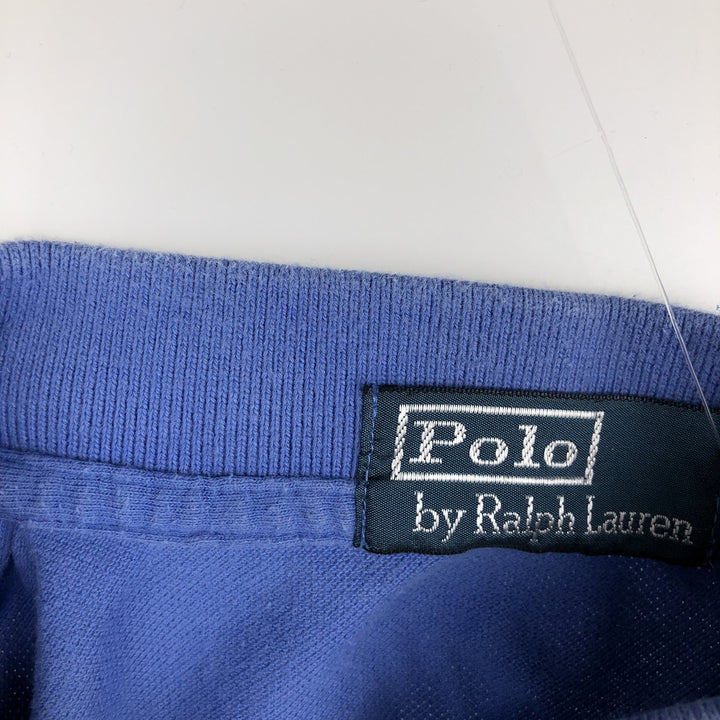 Ralph Lauren POLO by Ralph Lauren short sleeve polo shirt, men's size M cotton Blue type light blue Vintage Second Hand