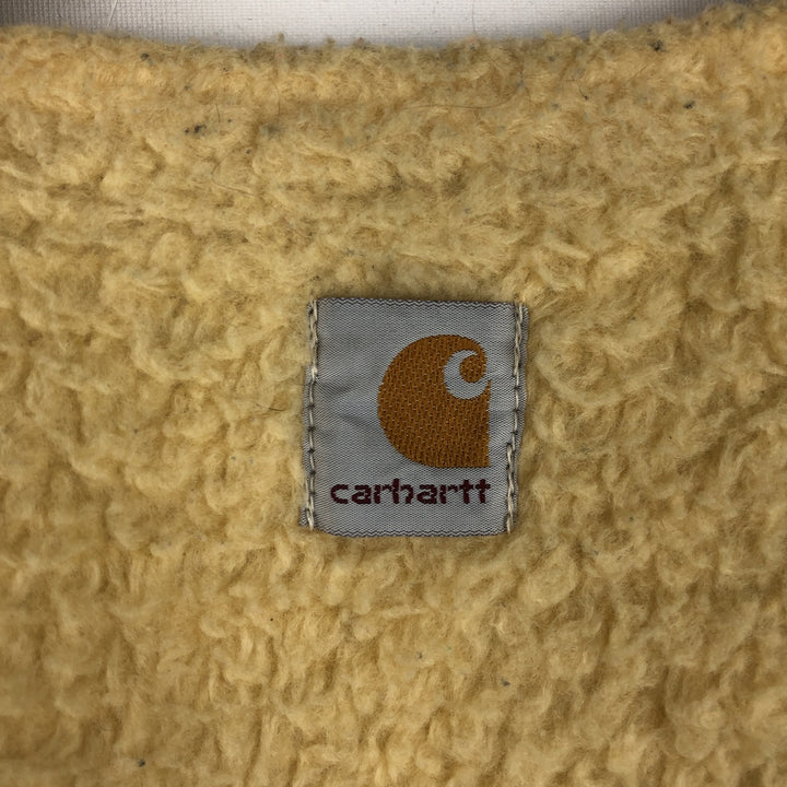 1990'S Carhartt Duck Vest, Made in USA, Men's Size L (approx.), Vintage cotton brown type Vintage Second Hand