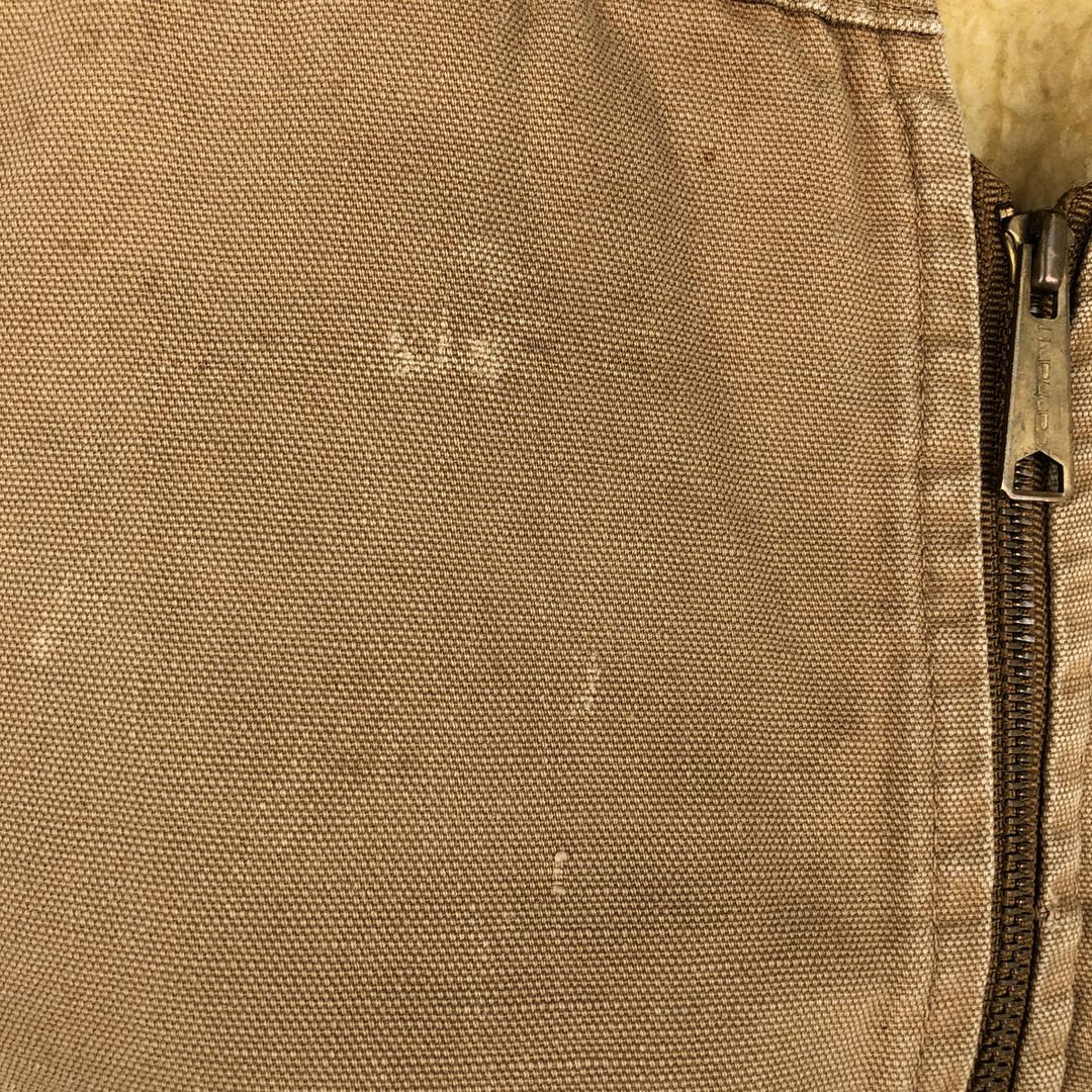 1990'S Carhartt Duck Vest, Made in USA, Men's Size L (approx.), Vintage cotton brown type Vintage Second Hand