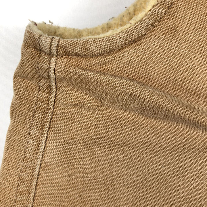 1990'S Carhartt Duck Vest, Made in USA, Men's Size L (approx.), Vintage cotton brown type Vintage Second Hand