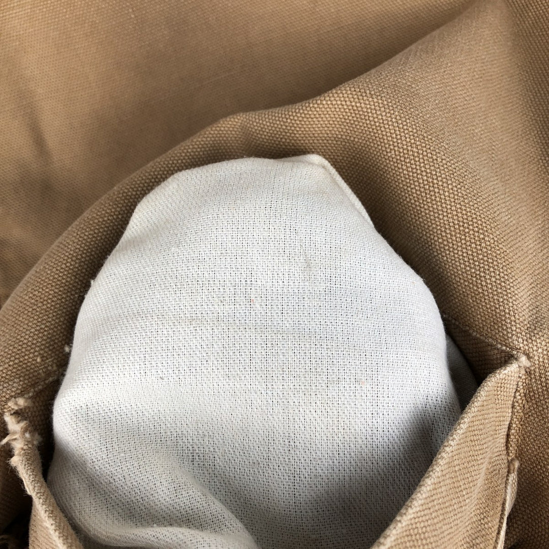 1990'S Carhartt Duck Vest, Made in USA, Men's Size L (approx.), Vintage cotton brown type Vintage Second Hand
