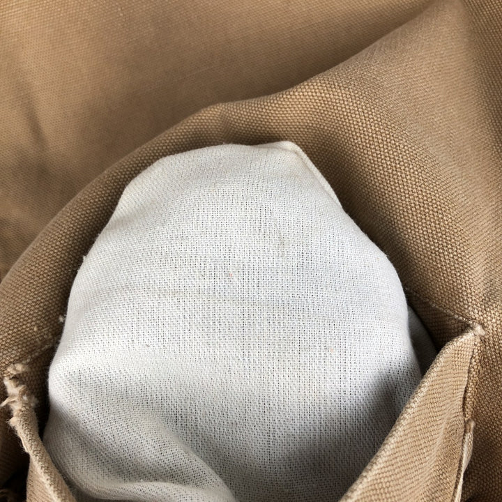 1990'S Carhartt Duck Vest, Made in USA, Men's Size L (approx.), Vintage cotton brown type Vintage Second Hand