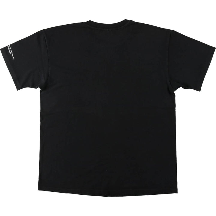 90'S Anvil Printed T-shirt Made in USA Men's XL Vintage cotton black type Vintage Second Hand