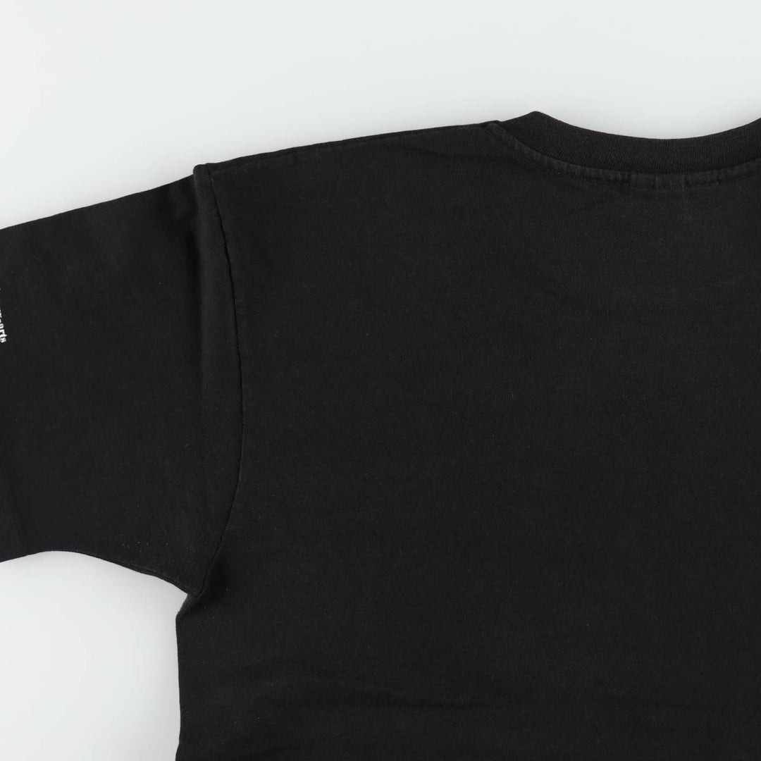90'S Anvil Printed T-shirt Made in USA Men's XL Vintage cotton black type Vintage Second Hand