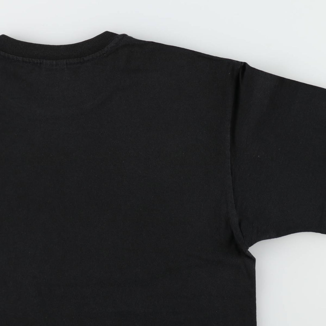 90'S Anvil Printed T-shirt Made in USA Men's XL Vintage cotton black type Vintage Second Hand