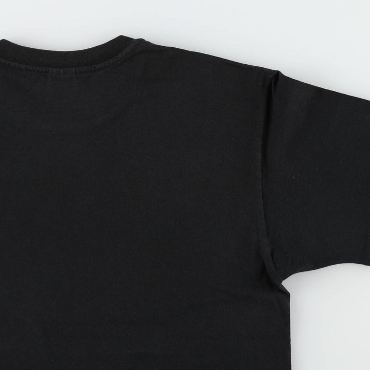 90'S Anvil Printed T-shirt Made in USA Men's XL Vintage cotton black type Vintage Second Hand