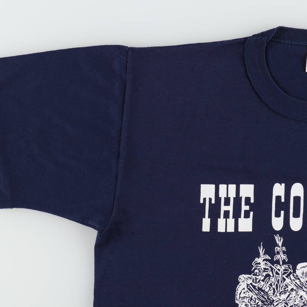 Vintage 90'S Russell print T-shirt, Made in USA, Men's Size L cotton navy blue type Vintage Second Hand