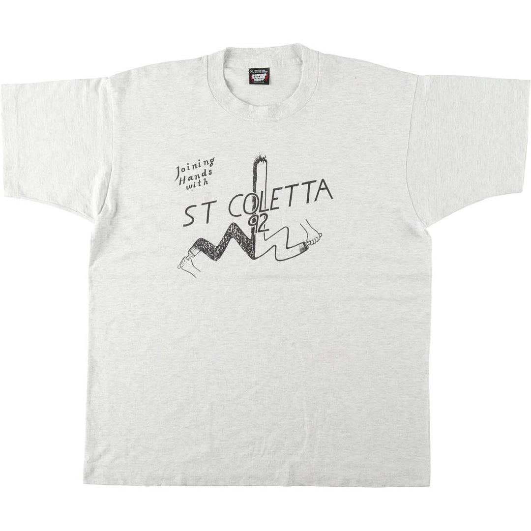 90'S Screen Stars Best Printed T-shirt Made in USA Men's XL Vintage cotton white type Vintage Second Hand