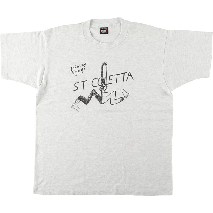 90'S Screen Stars Best Printed T-shirt Made in USA Men's XL Vintage cotton white type Vintage Second Hand