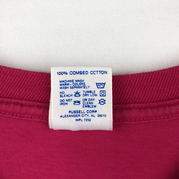 Vintage 80'S Jerseys Printed T-shirt, Made in USA, Men's L cotton pink type Vintage Second Hand