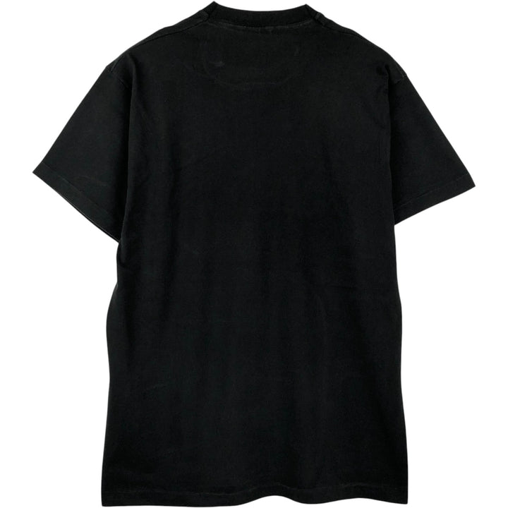 90'S Fruit of the Loom printed T-shirt, made in the USA, men's XL size, vintage cotton black type Vintage Second Hand