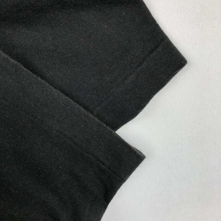 90'S Fruit of the Loom printed T-shirt, made in the USA, men's XL size, vintage cotton black type Vintage Second Hand