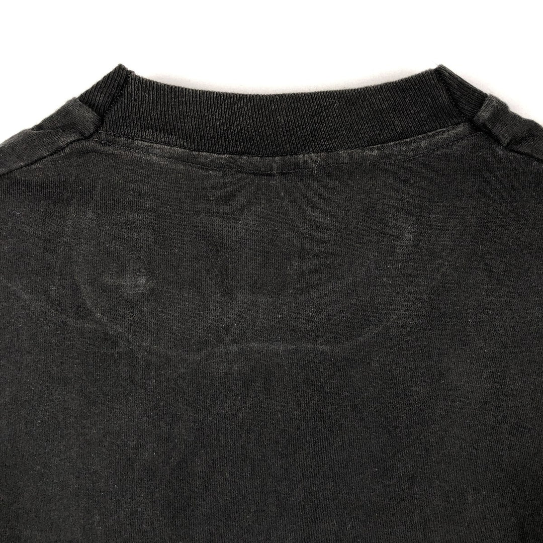 90'S Fruit of the Loom printed T-shirt, made in the USA, men's XL size, vintage cotton black type Vintage Second Hand