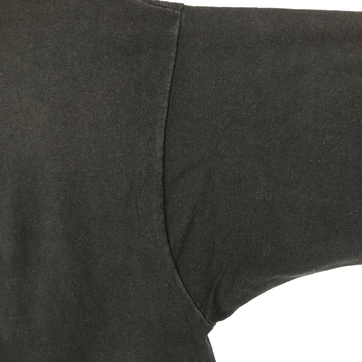 90'S Fruit of the Loom printed T-shirt, made in the USA, men's XL size, vintage cotton black type Vintage Second Hand