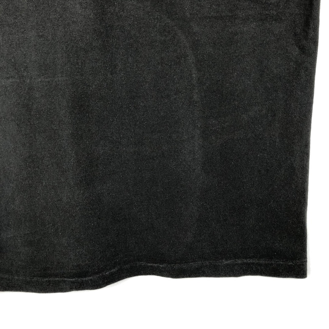 90'S Fruit of the Loom printed T-shirt, made in the USA, men's XL size, vintage cotton black type Vintage Second Hand