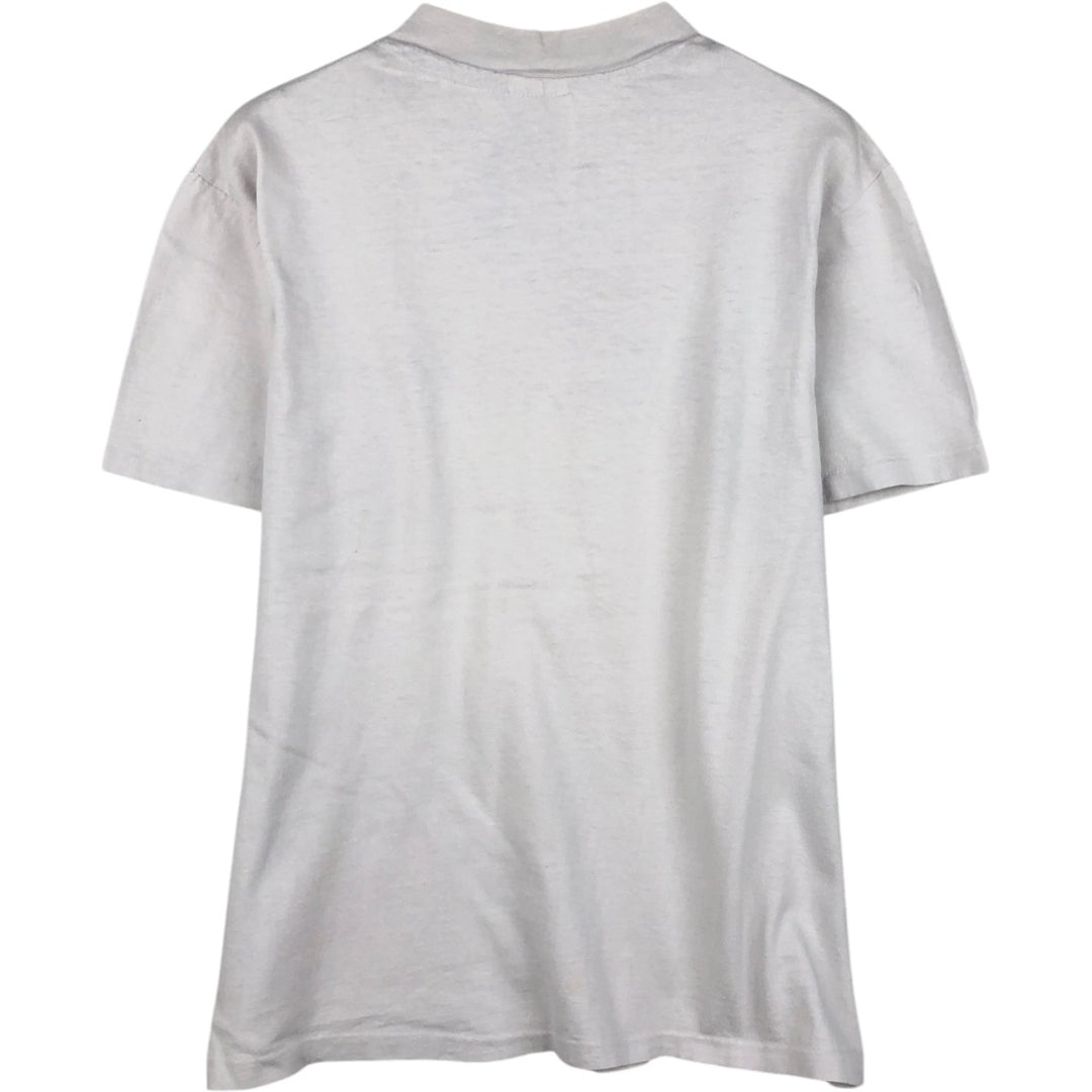 1980'S Hanes BEEFY-T Blue Tag Souvenir T-Shirt, Made in USA, Men's Size M (approx.), Vintage cotton white type Vintage Second Hand