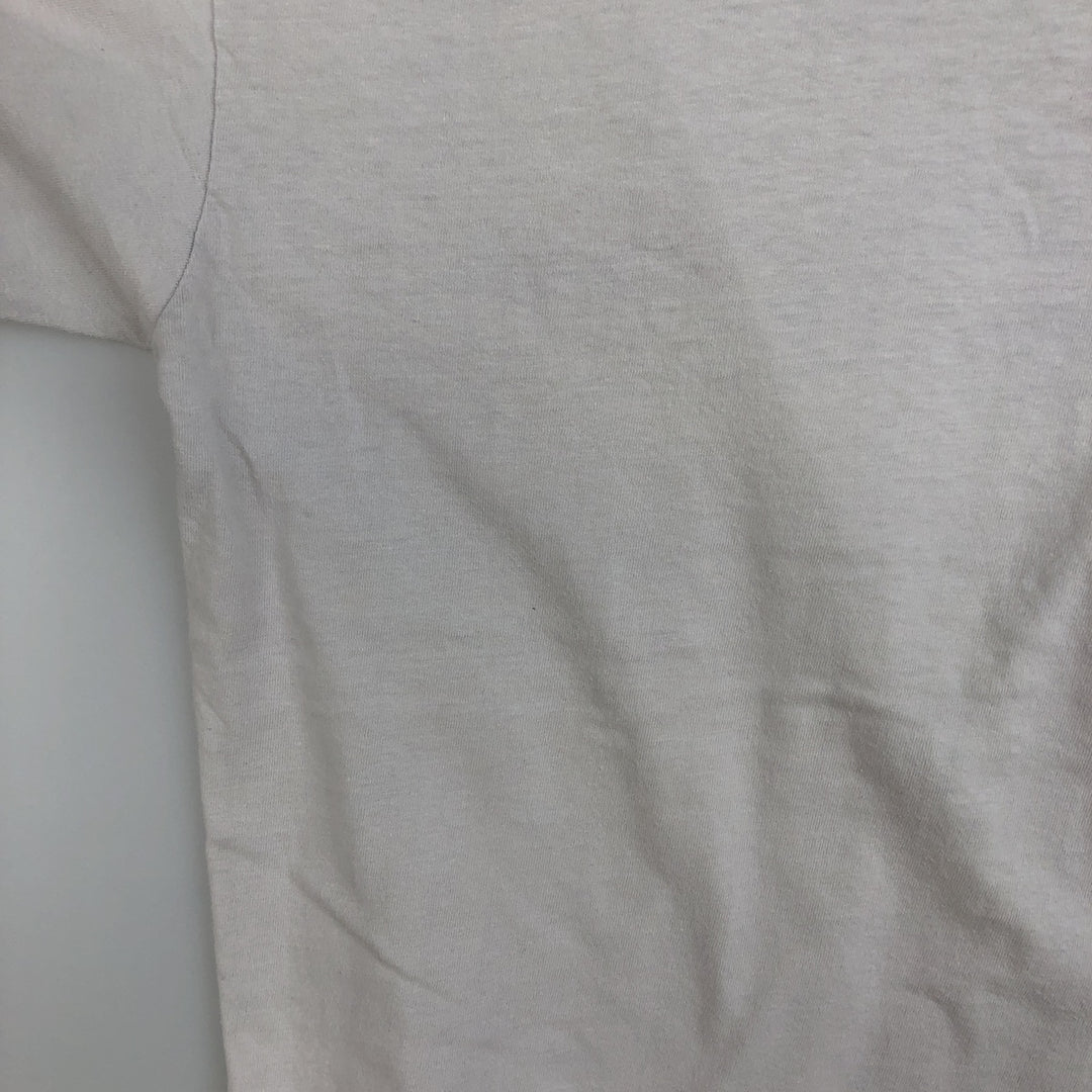 1980'S Hanes BEEFY-T Blue Tag Souvenir T-Shirt, Made in USA, Men's Size M (approx.), Vintage cotton white type Vintage Second Hand