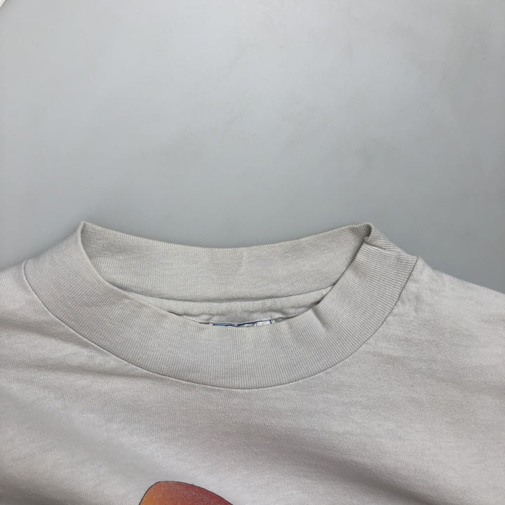 1980'S Hanes BEEFY-T Blue Tag Souvenir T-Shirt, Made in USA, Men's Size M (approx.), Vintage cotton white type Vintage Second Hand