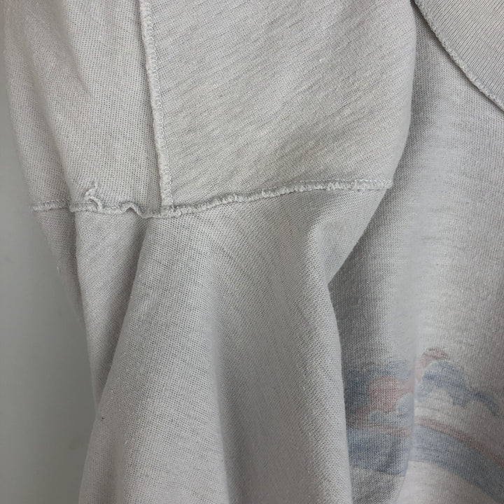 1980'S Hanes BEEFY-T Blue Tag Souvenir T-Shirt, Made in USA, Men's Size M (approx.), Vintage cotton white type Vintage Second Hand