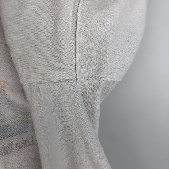 1980'S Hanes BEEFY-T Blue Tag Souvenir T-Shirt, Made in USA, Men's Size M (approx.), Vintage cotton white type Vintage Second Hand