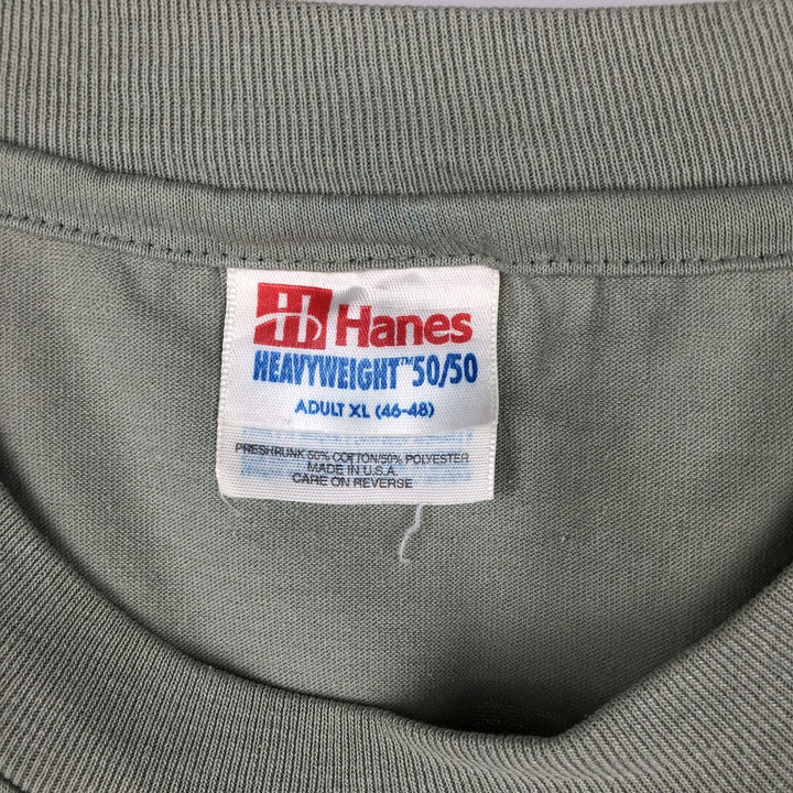 90'S Hanes HEAVYWEIGHT 50 cotton Mint green Vintage Second Hand