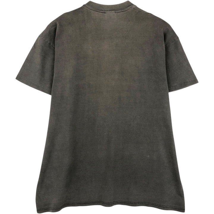 80s-90'S Stedman Print T-Shirt, Made in USA, Men's XL equivalent, Vintage cotton Charcoal Vintage Second Hand