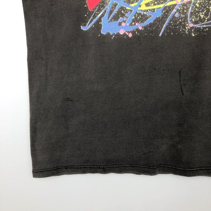 80s-90'S Stedman Print T-Shirt, Made in USA, Men's XL equivalent, Vintage cotton Charcoal Vintage Second Hand