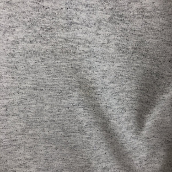 80'S Hanes Fifty-Fifty Blue Tag Printed T-Shirt Made in USA Men's L Size Vintage cotton gray type Vintage Second Hand