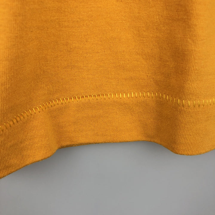 90'S Fruit of the Loom printed T-shirt, made in the USA, men's XL size, vintage cotton yellow type Vintage Second Hand