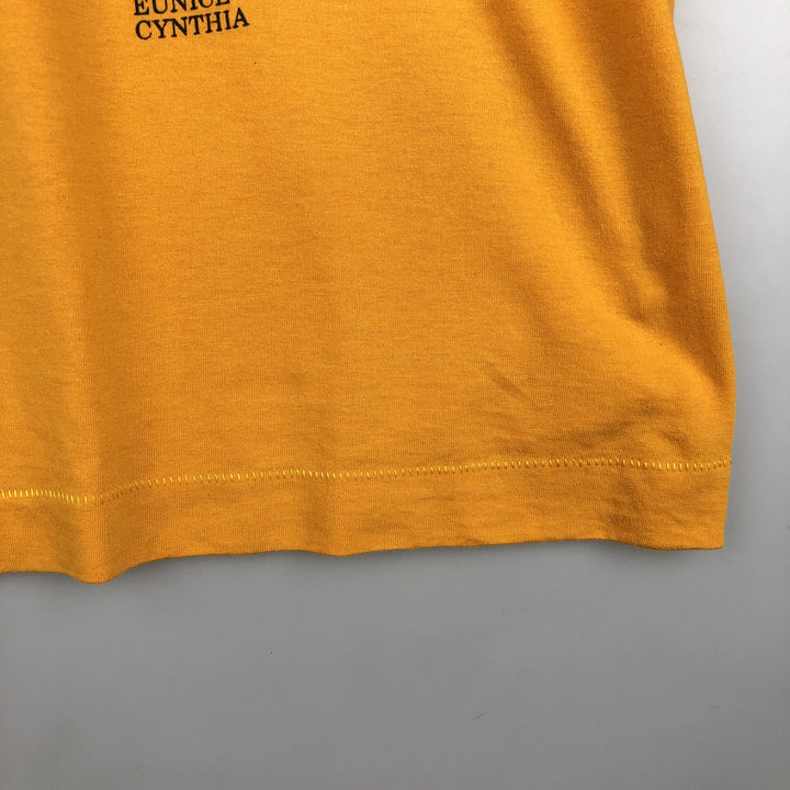 90'S Fruit of the Loom printed T-shirt, made in the USA, men's XL size, vintage cotton yellow type Vintage Second Hand