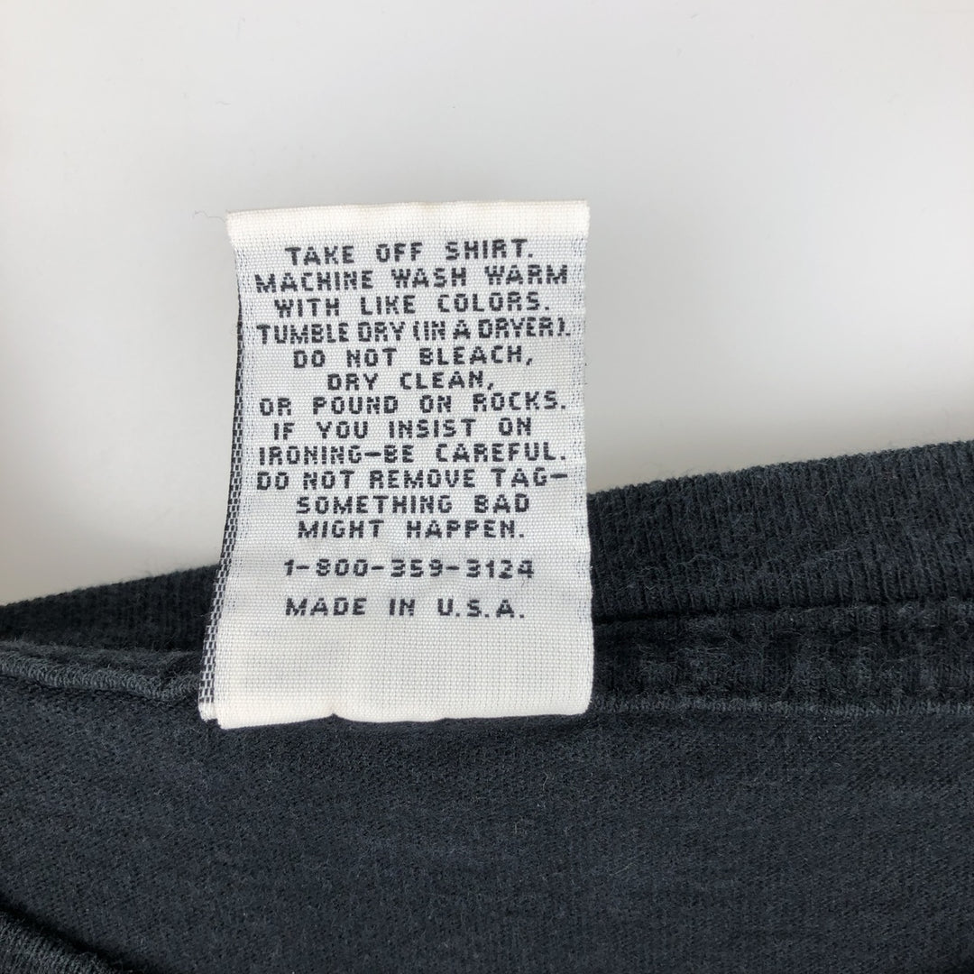 THINKINGMAN Printed T-Shirt, Made in USA, Men's Size XL cotton black type Vintage Second Hand