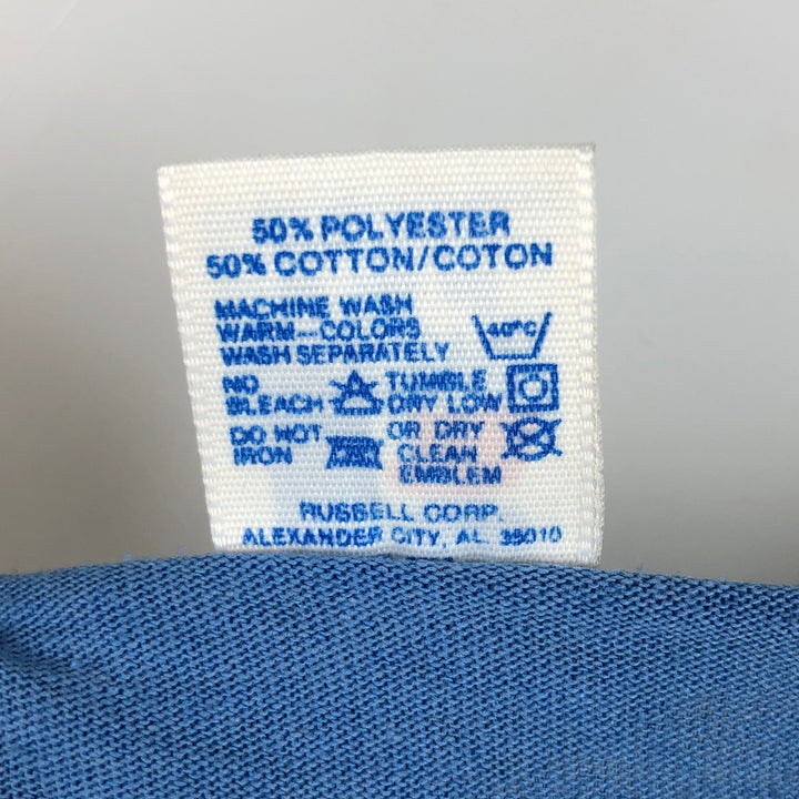 90'S Russell Rainier Beer Advertising T-Shirt, Made in USA, Men's Size M (Equivalent), Vintage polyester blue type Vintage Second Hand