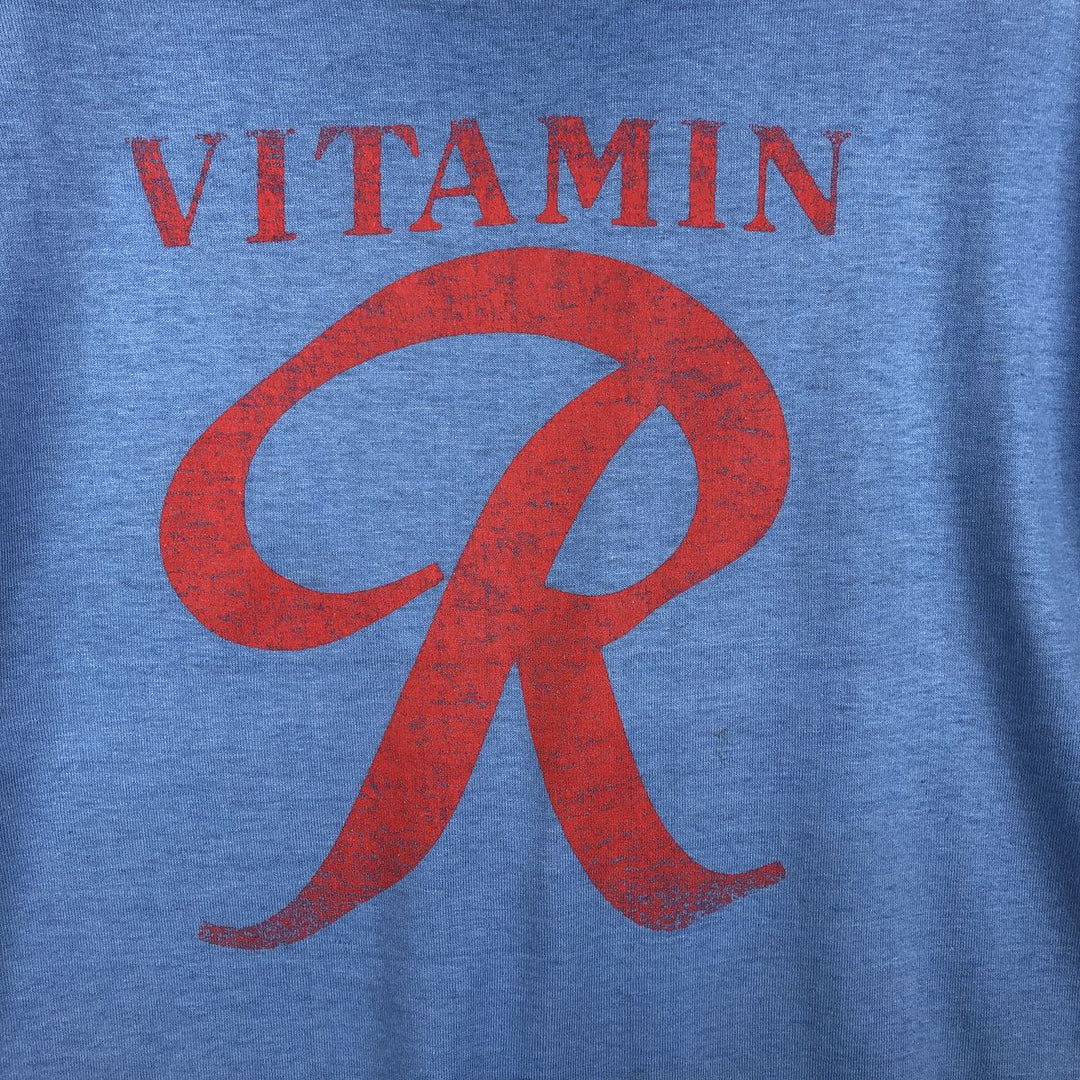 90'S Russell Rainier Beer Advertising T-Shirt, Made in USA, Men's Size M (Equivalent), Vintage polyester blue type Vintage Second Hand