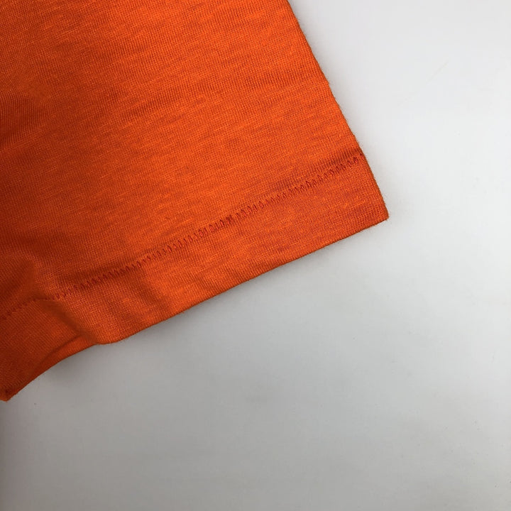 80'S PRO TEES DeKuyper Original PEACHTREE SCHNAPPS Advertising T-Shirt, Made in USA, Men's Size L (Equivalent), Vintage polyester orange type Vintage Second Hand