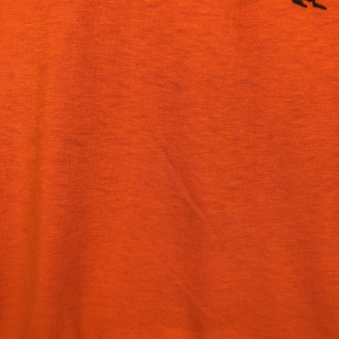 80'S PRO TEES DeKuyper Original PEACHTREE SCHNAPPS Advertising T-Shirt, Made in USA, Men's Size L (Equivalent), Vintage polyester orange type Vintage Second Hand