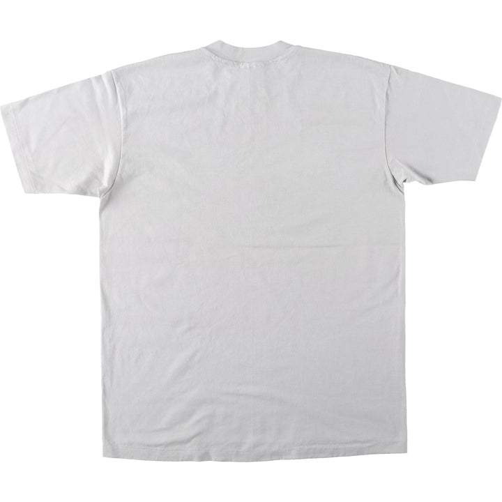 90'S Hanes printed T-shirt, made in USA, men's size L equivalent. cotton gray type Vintage Second Hand