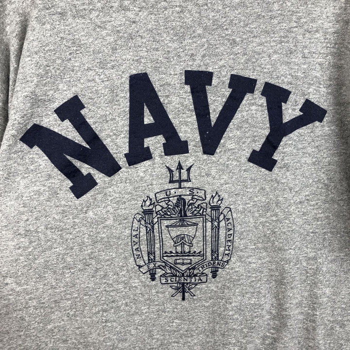 USNA Naval Academy College T-shirt, Men's Size L (approx.), Vintage unclear gray type Vintage Second Hand