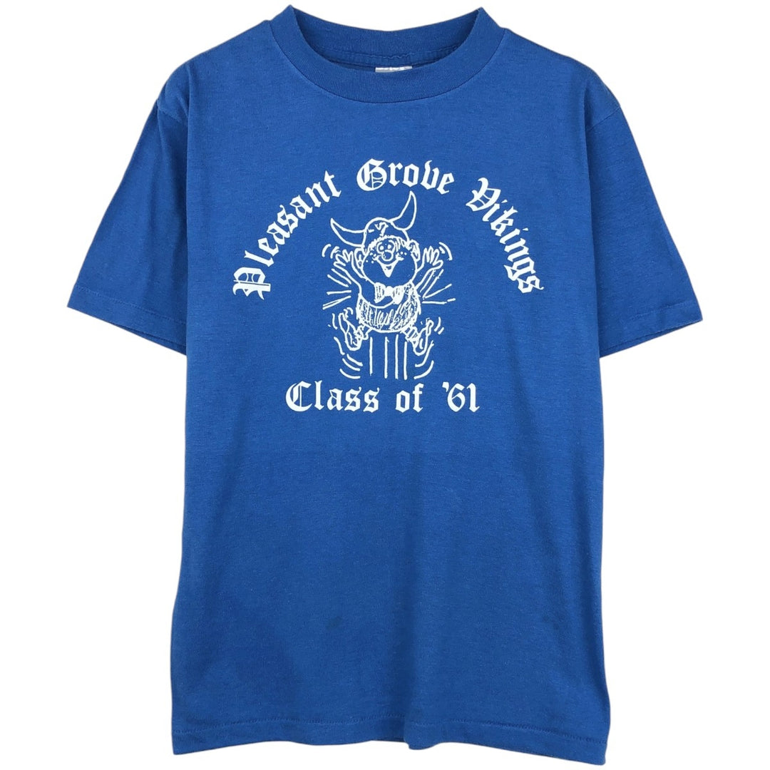 1980'S Miller Print T-Shirt, Made in USA, Men's Size M (Equivalent), Vintage polyester blue type Vintage Second Hand