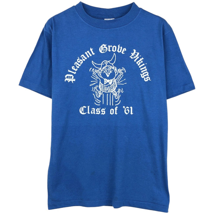 1980'S Miller Print T-Shirt, Made in USA, Men's Size M (Equivalent), Vintage polyester blue type Vintage Second Hand