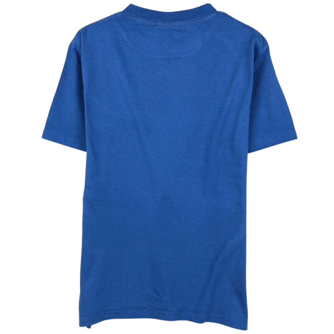 1980'S Miller Print T-Shirt, Made in USA, Men's Size M (Equivalent), Vintage polyester blue type Vintage Second Hand