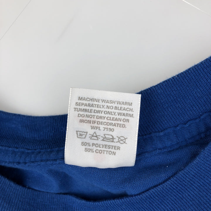1980'S Miller Print T-Shirt, Made in USA, Men's Size M (Equivalent), Vintage polyester blue type Vintage Second Hand